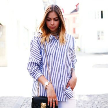 Trend Look: Loafer Addiction + Baby Blue Blouse